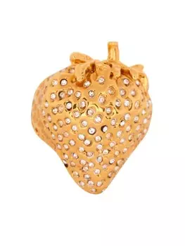 Кольцо со стразами Balmain, золотой