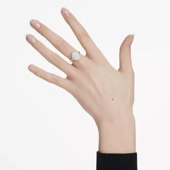 Кольцо-Солитер Eternity Halo Swarovski