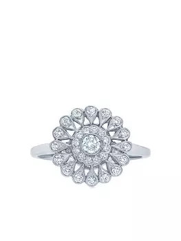 Кольцо Splendor Sunray из белого золота с бриллиантами KWIAT, серебряный