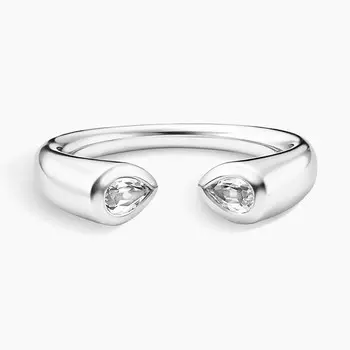 Кольцо Stevie White Topaz Toi Et Moi Brilliant Earth