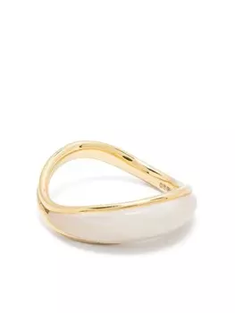 Кольцо Stream Wave из желтого золота 18 карат с перламутром Fernando Jorge, золотой