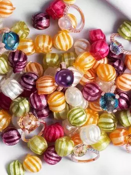 Кольцо Sugarloaf из розового золота с аметистом Anabela Chan, розовый