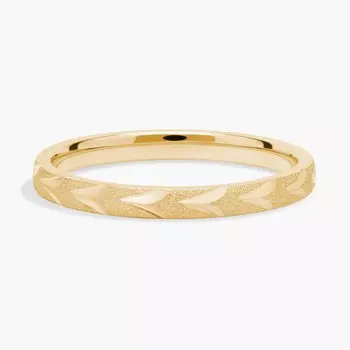 Кольцо Swiss Cut, составное, из 18-каратного желтого золота (2 мм) Blue Nile