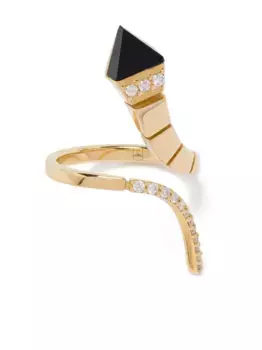 Кольцо Temptation из розового золота с бриллиантами и ониксом Anapsara, золотой