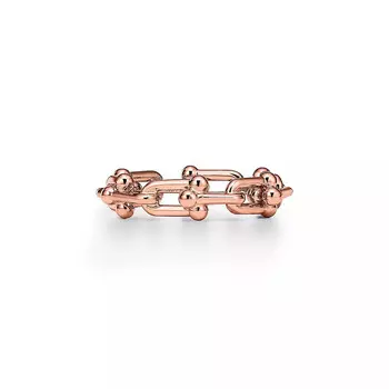 Кольцо Tiffany & Co HardWear Micro Link, розовое золото