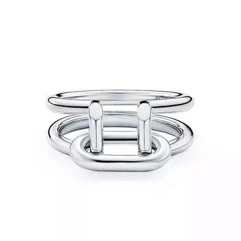 Кольцо Tiffany & Co HardWear Two-row, серебро