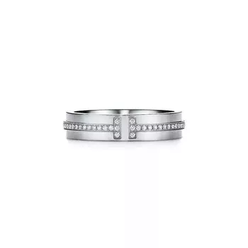 Кольцо Tiffany & Co. Narrow Diamond, белое золото