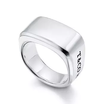 Кольцо Tiffany & Co. Tiffany 1837 Makers Signet, серебро