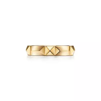 Кольцо Tiffany & Co Tiffany True Band, желтое золото/бриллианты