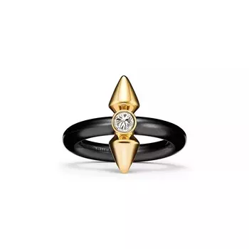 Кольцо Tiffany & Co. Titan by Pharrell Williams, титан/золото/бриллианты