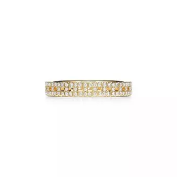 Кольцо Tiffany & Co. True Narrow, золото с бриллиантами