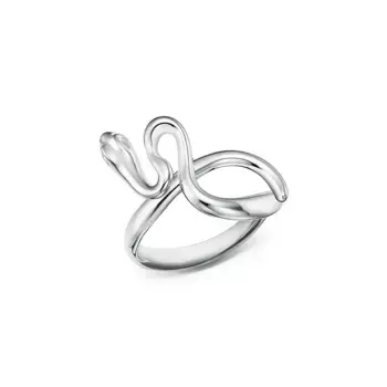 Кольцо Tiffany & Co. x Elsa Peretti Snake, серебро