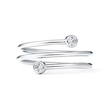 Кольцо Tiffany & Co. x Elsa Peretti Diamond Hoop, платина