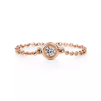 Кольцо Tiffany & Co. x Elsa Peretti Diamonds By The Yard, розовое золото