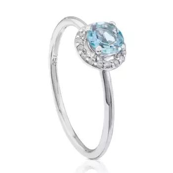 Кольцо Tous Color Kings, белое золото/бриллианты/топаз