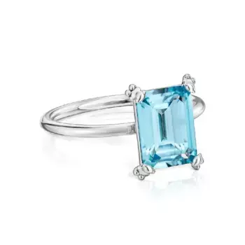 Кольцо Tous Color Pills, серебро/топаз