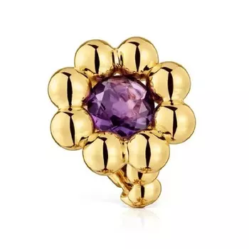 Кольцо Tous Medium Flower Sugar Party, позолоченное серебро