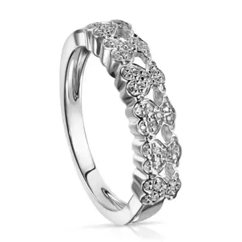 Кольцо Tous Puppies, 0,08 карат, белое золото/бриллианты