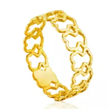 Кольцо Tous Silueta Bear Motifs, золото