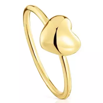 Кольцо Tous Small Heart My Other Half, золото