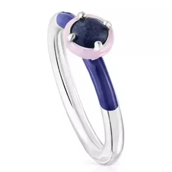 Кольцо Tous Vibrant Colors, серебро/содалит