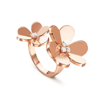 Кольцо Van Cleef & Arpels Frivole Between the Finger, 18-ct розовое золото, бриллиант