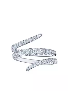 Кольцо Vine из белого золота с бриллиантами KWIAT, серебряный