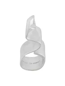 Кольцо 'Wave' Coup De Coeur, серебряный