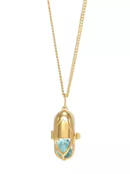 Колье Aquamarina с подвеской Capsule Eleven, золотой