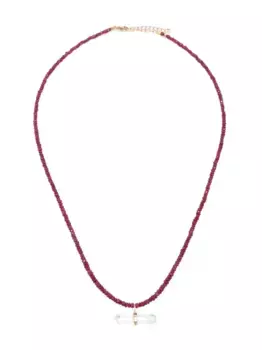 Колье Arizona из желтого золота с рубином и кварцем JIA JIA, золотой