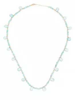 Колье Arizona Teardrop из желтого золота с апатитом JIA JIA, синий