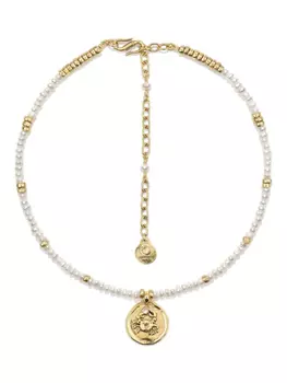 Колье Astro Cancer Pearls Goossens, золотой