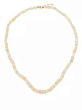 Колье Atlas из желтого золота с опалом JIA JIA, белый