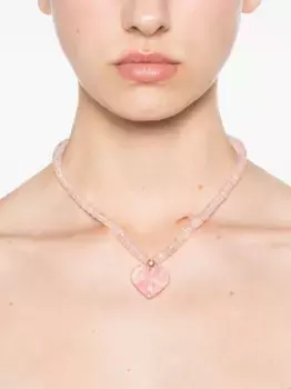 Колье Aurora из желтого золота с родохрозитом и кварцем JIA JIA, золотой