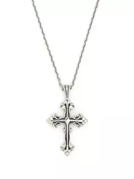 Колье Avelli с подвеской-крестом Emanuele Bicocchi, серебяный