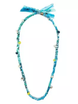Колье Bandana с бусинами Alanui, синий