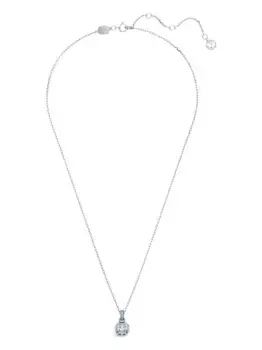 Колье Birthstone с кристаллами Swarovski, серебяный