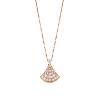 Колье Bulgari Divas dream из розового золота с бриллиантовым паве
