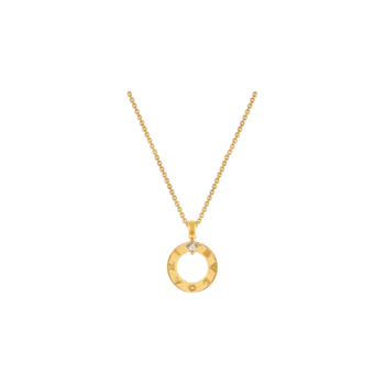 Колье Bulgari из желтого золота с бриллиантом