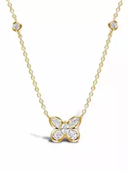 Колье Butterfly из желтого золота с бриллиантами Pragnell, золотой