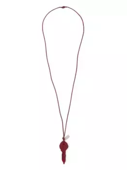 Колье Candle Waxed с подвеской MM6 Maison Margiela, красный
