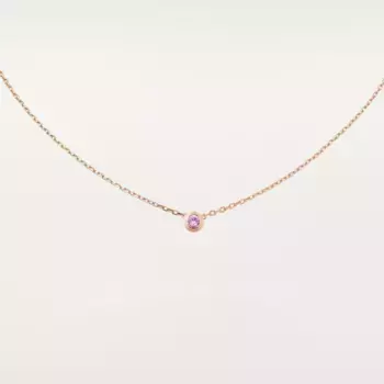 Колье Cartier d'Amour, розовое золото/сапфир