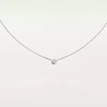 Колье Cartier d'Amour Small, белое золото/бриллиант