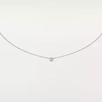 Колье Cartier d'Amour XS, белое золото/бриллиант