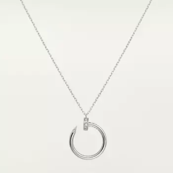 Колье Cartier Juste un Clou, 42-46 см, белое золото/бриллианты