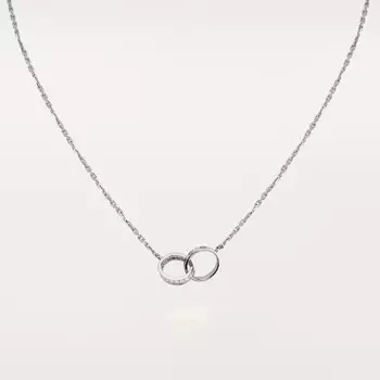 Колье Cartier Love 18 Diamonds, белое золото / бриллианты