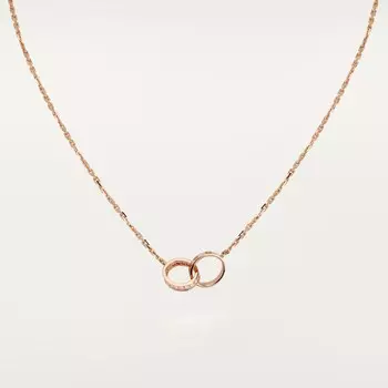 Колье Cartier Love 18 Diamonds, розовое золото / бриллианты