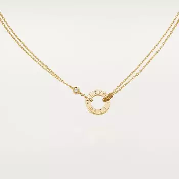 Колье Cartier Love 2 Diamonds, желтое золото / бриллиант