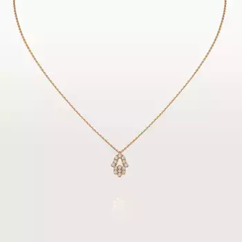Колье Cartier Symbols Hand Of Fatima, розовое золото/бриллианты