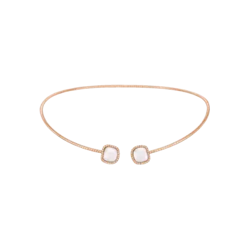 Колье Chantecler Enchant из розового золота с бриллиантами и кахолонгом